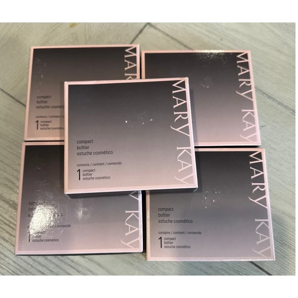 Lot of 5 Mary Kay Cosmetic Compacts Refillable Makeup Palettes 017362 New